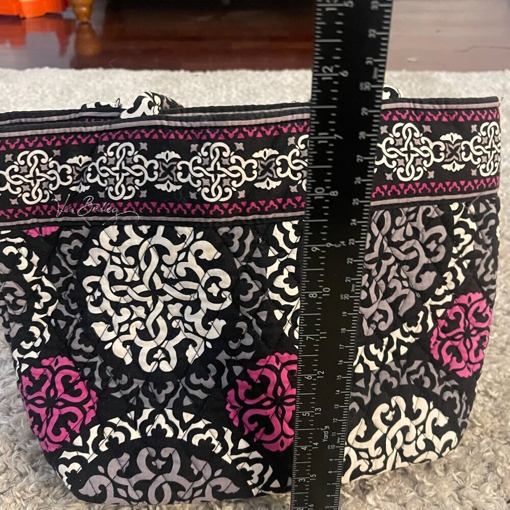 Vera Bradley Canterbury Tote – Canterberry Magenta Retired Print - Picture 4 of 10